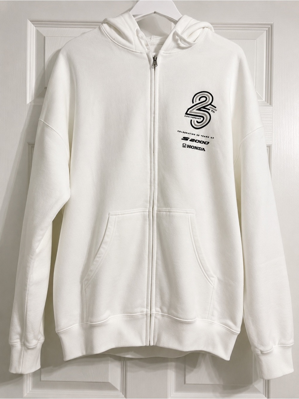 Honda S2000 White Zip-Up Hoodie